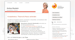Desktop Screenshot of kinaesthetics-trainer.de